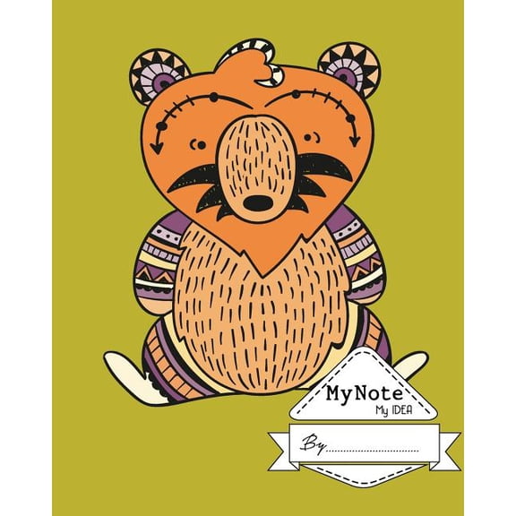 Notebook : My Note My Idea,8 x 10, 110 pages: Cartoon Mustard: (School Notebooks) (Paperback)