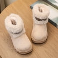 thumbnail image 7 of CAICJ98 Boys Girls Snow Boot Fuzzy Warm Ankle Boots Fleece Lined Booties Outdoor Shoes Winter Boots for Boys Girls (Toddler/Little Kid/Big Kid),11.5, 7 of 7