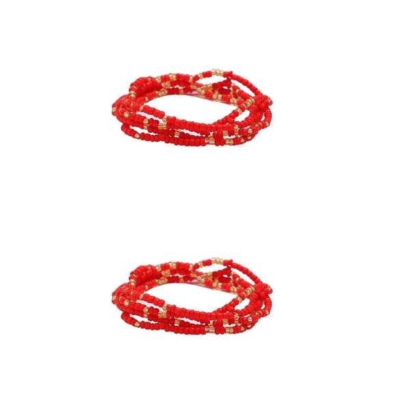 Qarigey Cadena de cintura de cuentas para vestir en la playa al aire libre, cadenas para el vientre, regalo de joyería Type5 NO5