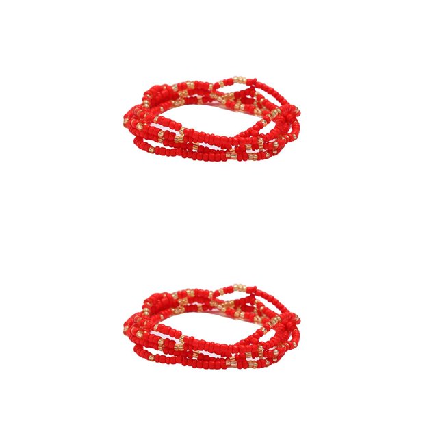 Qarigey Cadena de cintura de cuentas para vestir en la playa al aire libre, cadenas para el vientre, regalo de joyería Type5 NO5