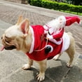 thumbnail image 3 of Running Santa Claus Christmas Pet Costumes Dog Apparel Party Dressing up Clothing, 3 of 8