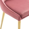 thumbnail image 4 of Home Square 2 Piece Modern Velvet Accent Dining Chair Set in Dusty Rose, 4 of 8