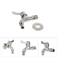 thumbnail image 5 of Nimomo Washing Machine Tap Durable G1/2'' Washing Machine Tub Tap 304 Stainless Steel Chrome Clod Water Faucet Sharp/Net Mouth(Sharp Mouth), 5 of 5