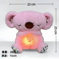 thumbnail image 1 of Interactive Breathing Bear Stuffed Animal with Music and Light, Pink Short Plush, 1 of 2