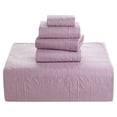 thumbnail image 4 of Nestl 4 Piece Quilt Set Twin , Soft Microfiber Lightweight Bedspread Coverlet, Modern Style Ellipse Weave Bed Cover, Lavender Dream, 4 of 5