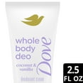 thumbnail image 5 of (3 pack) Dove Whole Body Deo pH Balancing Deodorant Cream for Women Coconut & Vanilla Aluminum Free, 2.5 oz, 5 of 12