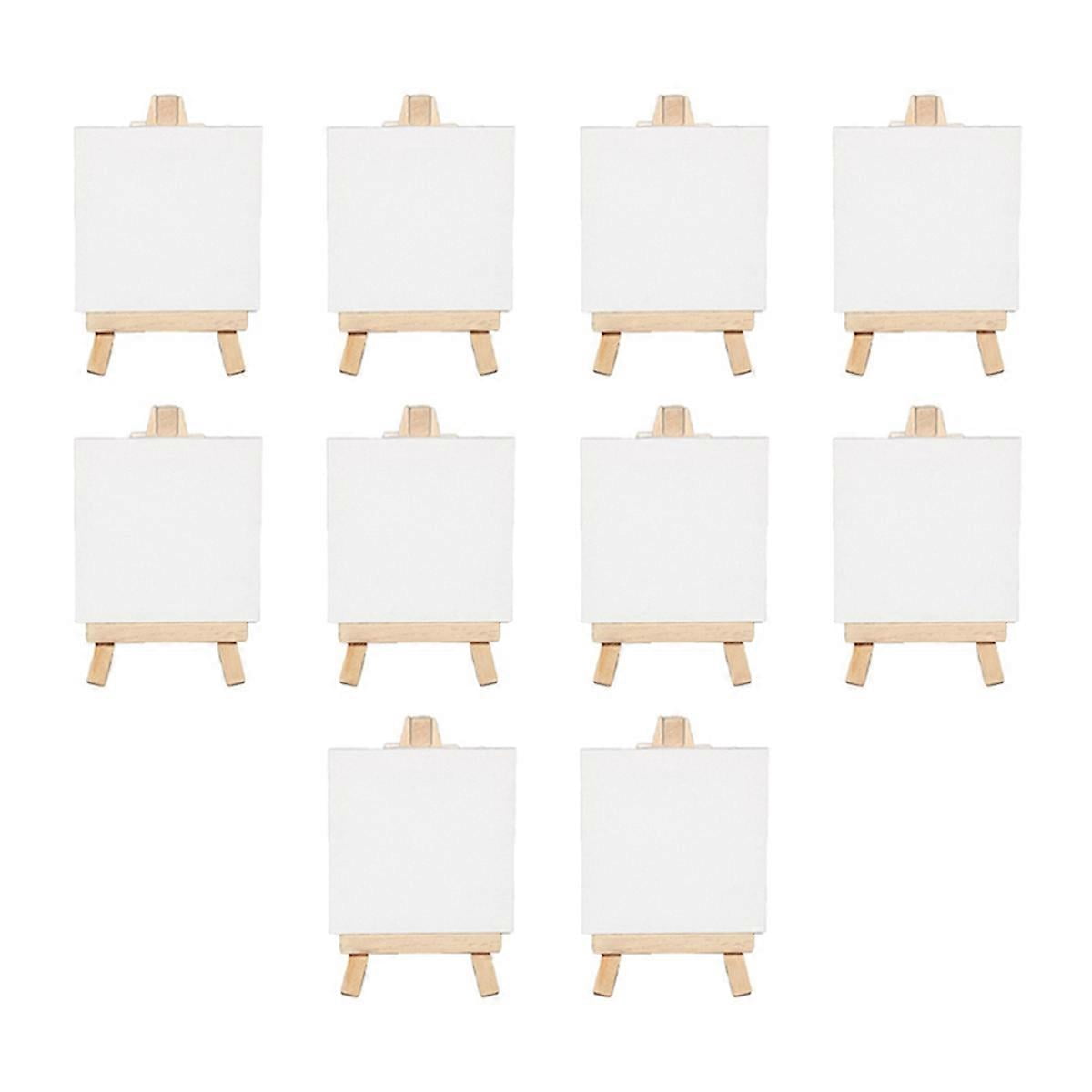 Mini Canvas Panel Wooden Easel for Painting Craft Drawing Decoration ...