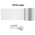 thumbnail image 1 of Mosiee 6.1M Mesh Aluminum Gutter Guard Covers Anti-Falling Net Screen Protection For Diy Cutting Leaf Rain Garden Eaves Net Shield, 1 of 6