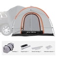 thumbnail image 6 of SUV Camping Tent, 8'-8' SUV Tent Attachment for Camping with Rain Layer and Carry Bag, PU2000mm Double Layer Truck Tent, Accommodate 6-8 Person, Rear Tent for Van Hatch Tailgate, 6 of 10