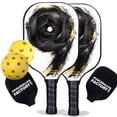thumbnail image 1 of Pickleball Factory PB00020-3-G Best Pickleball Set - Letter Nine Usapa Pickleball Paddles, Pickleball Racket Set, Glassfiber Graphite, 1 of 1