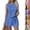 02# Blue, variant on Women's Summer 2 Piece Short Sets Lounge Sleeveless Top Short Matching Outfits Casual Striped Vacation Sweatsuit Orange L