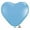 Blue, variant on Burton & Burton 6" Ivory Silk Heart Shape Balloons, 100 Pack