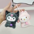 thumbnail image 2 of LLavero de felpa Sanrio de 10cm, Hello Kitty, transformable en una muñeca de gato, colgante, accesorios para llaves de gato Kuromi, regalos para niños y niñas Fivean unisex, 2 of 2
