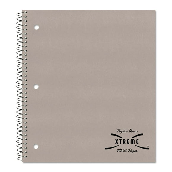 National 33709 Subject Wirebound Notebook College/Margin Rule 11 x 8 7/8 White 80 Sheets
