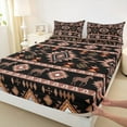 thumbnail image 3 of Castle Fairy Teenagers Tribal Aztec Twin Sheet Sets,Western Horse Bedding, 3 of 7