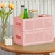 thumbnail image 5 of Cesta de almacenamiento de escritorio Organizador de plástico | Contenedor de almacenamiento plegable de gran capacidad para oficina, refrigerio, juguete, cocina | Apilable, Transpirable, Asas |, 5 of 6