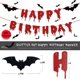 thumbnail image 3 of Set de decoración para fiestas de cumpleaños de Halloween con pancarta y globos, 3 of 8