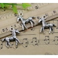 thumbnail image 2 of U8MO 6/20/50pc Retro Animal Cute Pony Horse Alloy Charm Pendant DIY 21x21mm-ancient silver-20pcs, 2 of 3