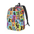 thumbnail image 2 of Balery Cute Dogs Collage Vintage Canvas Backpack for Men and Women - Large Capacity, Durable Travel Laptop Bag for School, Work, Hiking, and Outdoor Activities, 2 of 7