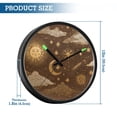 thumbnail image 3 of Indoor 12' Voice-Activated Luminous Decoration Wall Clock With LED Night Light The Shooting Star The Sun, 3 of 8