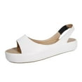 thumbnail image 2 of BONIXOOM White Sneakers for Women Shoes for Women Slip-Ons Running Slip-On Slippers White 2024 Summer Clearance Size 6.5, 2 of 8