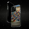 thumbnail image 6 of DistinctInk Hybrid (Acrylic / TPU) Clear Slim Fit Case for Apple iPhone 14 Pro (6.1" Screen) - "Colorful Streets: A Vibrant Expression of Urban Art", 6 of 8