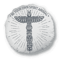 thumbnail image 1 of Ancient Egypt Owl Decorative Pattern Round Throw Pillow Home Decoration Cushion, 1 of 3