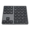 thumbnail image 1 of BT Number Pad, USB C Rechargeable 2.4G Numeric Keypad, External 35 Keys Keyboard with Receiver, for Smartphones, Laptops, Desktops, Tablets, 1 of 7