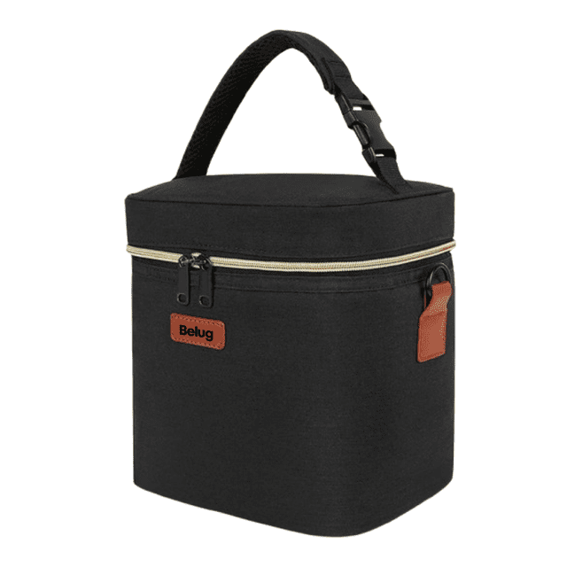 Porta Biberones Hielera Leche 6 Biberones De Hasta 9 Onzas Belug, Negro