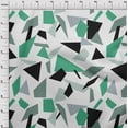 thumbnail image 4 of oneOone Georgette Viscose Green Fabric Geometric Sewing Craft Projects Fabric Prints By Yard 42 Inch Wide, 4 of 4