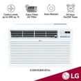 thumbnail image 2 of LG 9,500/9,800 BTU 440 Sq. ft. Through-the-Wall Air Conditioner with Remote Control, White, LT1036CER, 2 of 10