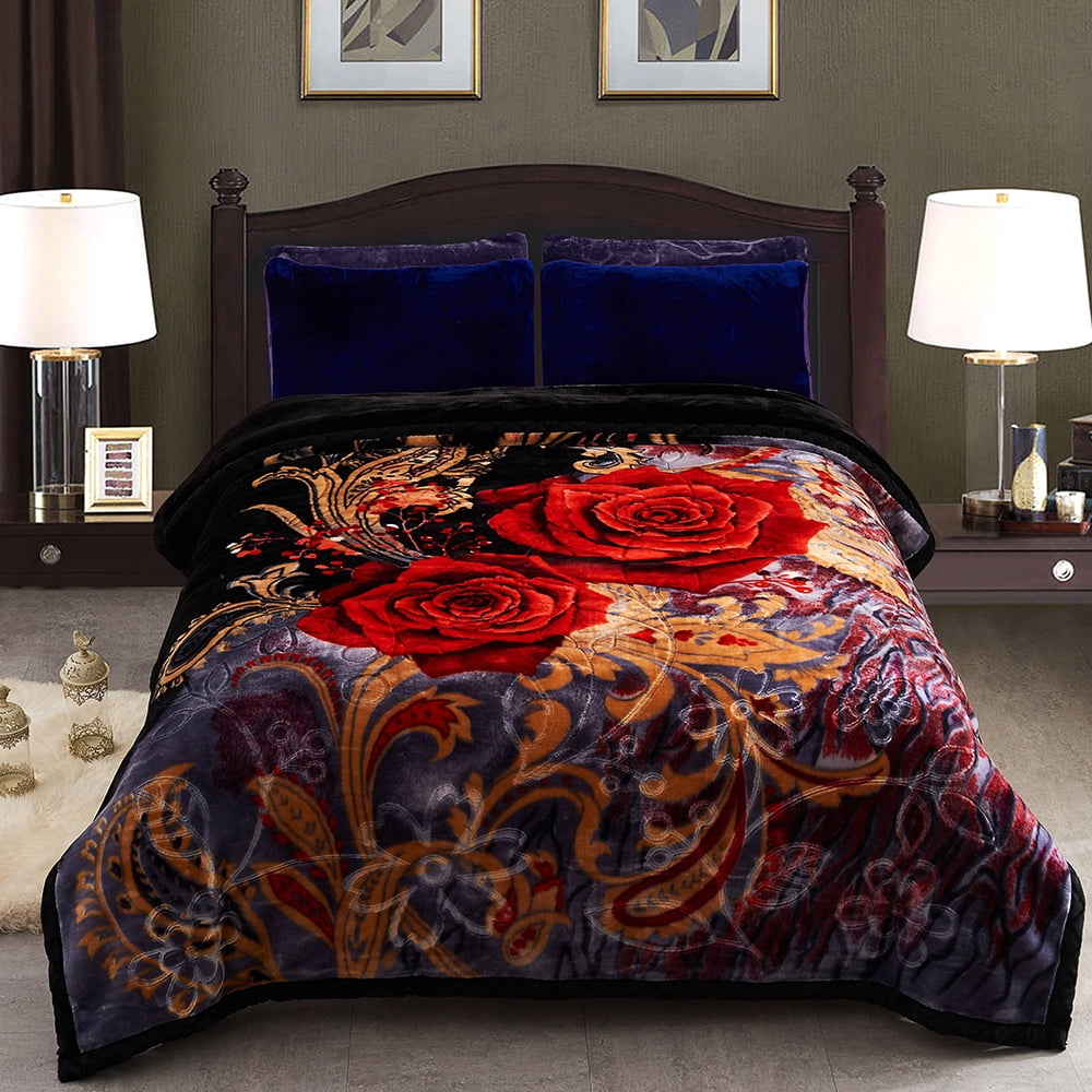 Winter Wram Plush Fleece Korean Mexican Blanket For Bed ...