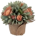thumbnail image 4 of Northlight Wood Shaved Artificial Floral Potted Centerpiece - 7.75", 4 of 7