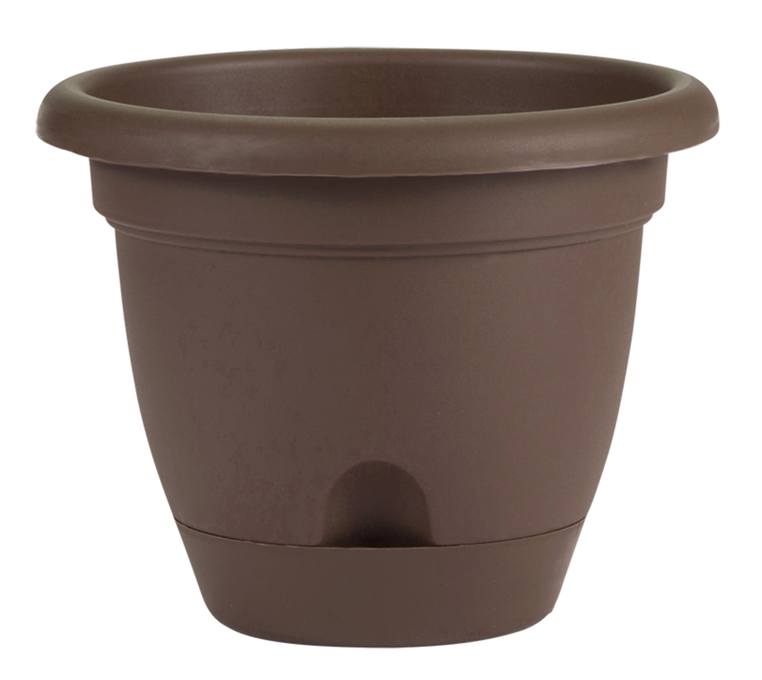 Bloem Lucca Self Watering Planter 14" Chocolate