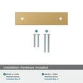 thumbnail image 4 of Amerock Ladera 3 inch (76mm) Center-to-Center Rectangle Champagne Bronze Cabinet Pull Backplate, 4 of 6