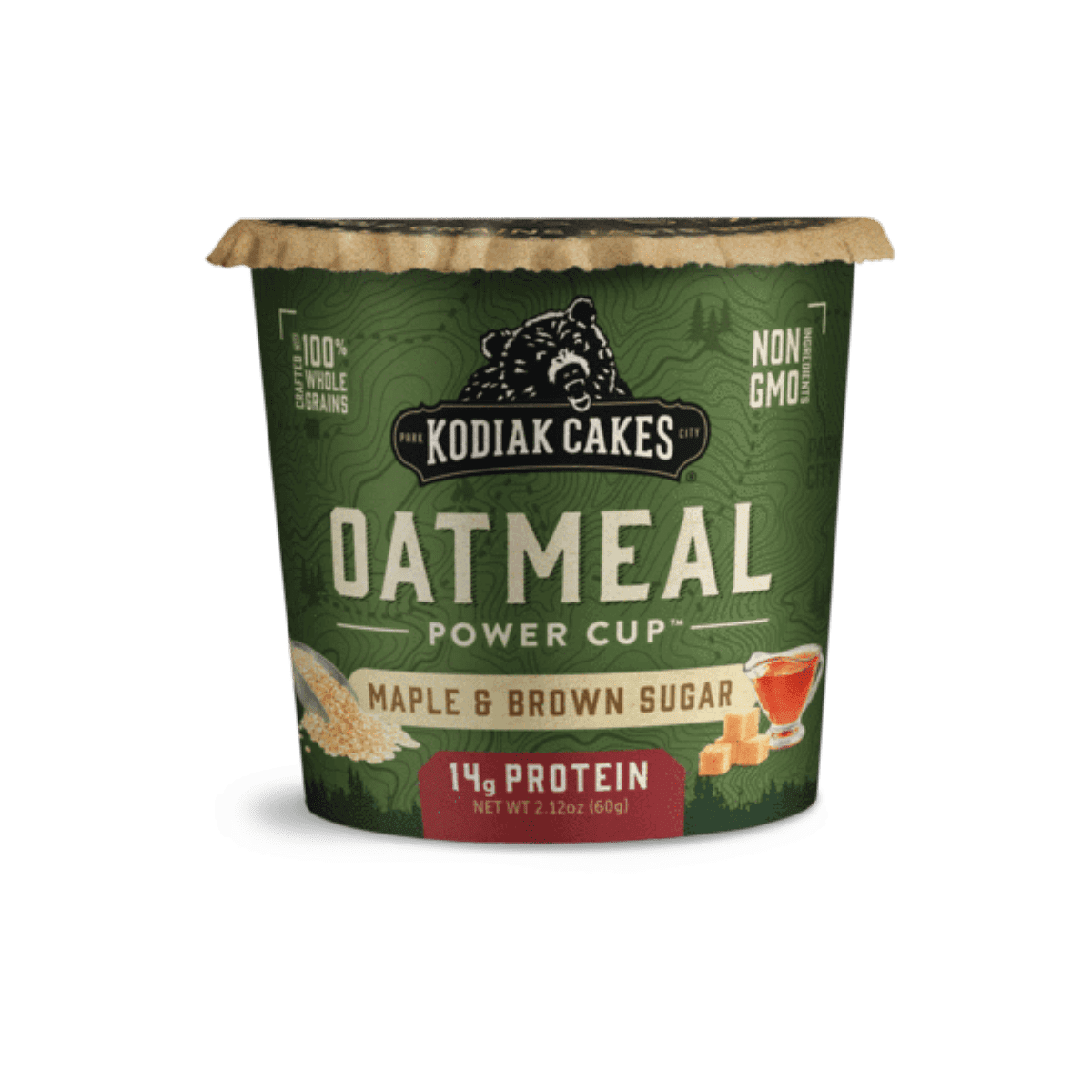 Kodiak Cakes, Instant Oatmeal Unleashed, Maple & Brown Sugar, 2.12 oz, Cup