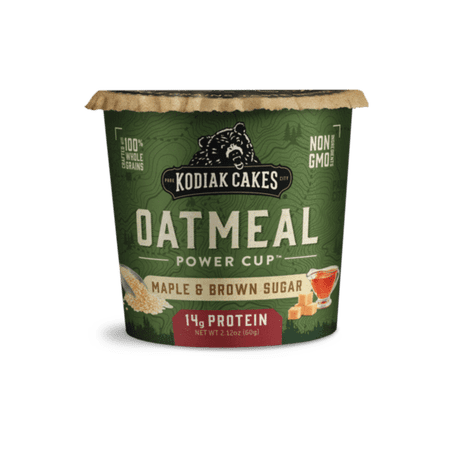 Kodiak Cakes, Instant Oatmeal Unleashed, Maple & Brown Sugar, 2.12 oz, Cup