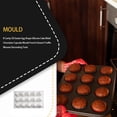 thumbnail image 3 of Silicone 15 Grille Gâteau Moule Antiadhésif Rectangulaire Moule Résistant à la Déchirure Chocolat Gelée Mousse Parfumée Bougie Cuisine Cuisson Moule Accessoires, 3 of 6