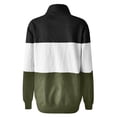 thumbnail image 4 of DHFJKG Women's Sports Quarter Zip Sweatshirt Color Block Loose Fit Stand Collar Long Sleeve Pullover Spring Stylish Tops, 4 of 6