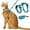Green, variant on Adjustable Cat Leash I Shaped Vest Type Pet Chest Strap for Walking and Training Comfortable and Secure Fit for Feline
