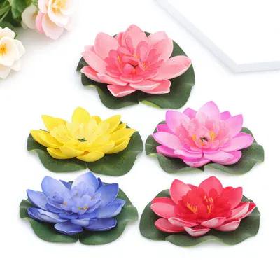 Moluckfu 5Ud Loto Artificial Para Decorar Estanques Con Flores Realistas Y Material Eva