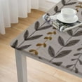 thumbnail image 4 of BANET Tablecloth, Heavy Weight Coffee Leaves Pattern Table Cloths for Rectangle Tables, / Fabric Table Covers white, 4 of 7