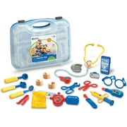 Learning Resources Pretend & Play Doctor Set - Blue, Doctor Kit for Kids, Toddler Doctor Kit, 19 Pieces, Ages 3+