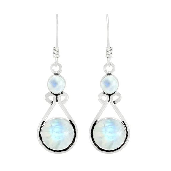Moonstone Dangle Earrings For Women, Earrings With White Stone Jewelry Mother's Day Gifts For Mom Wife