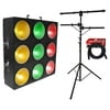 Chauvet DJ CORE 3x3 COB LED Pixel Mapping+Linear Wash Panel Light+Stand+Cable