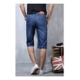thumbnail image 4 of Bermudas Para Hombre Jeans Holgados De Talla Grande La Moda, 4 of 5