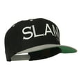 thumbnail image 5 of Slam Dunk Embroidered Flat Bill Cap - Black Silver OSFM, 5 of 5