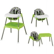 Evenflo 4-in-1 Eat & Grow Convertible High Chair, Dottie Lime