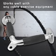thumbnail image 3 of Barra de tríceps de acero en forma de V: accesorio duradero para cables de gimnasio en casa, 3 of 10