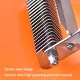 thumbnail image 4 of Brosse de Dématchage pour Animaux, Brosse de Toilettage en Acier Inoxydable Double Face pour Chien, 4 of 7